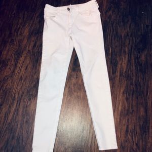 American eagle white super stretch jeans